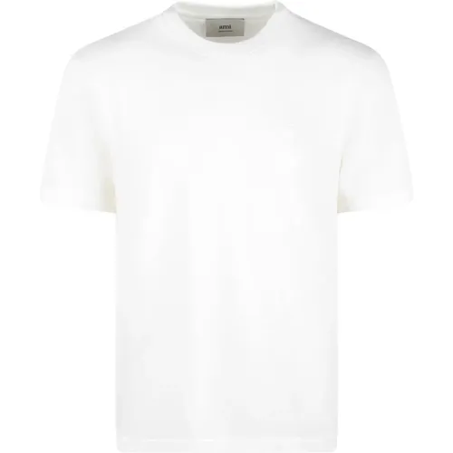 Herz Logo T-Shirt , Herren, Größe: XL - Ami Paris - Modalova