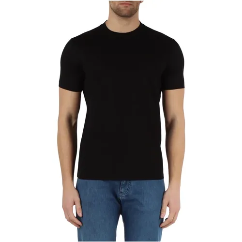 Essential Cotton Logo T-shirt , male, Sizes: L - Emporio Armani - Modalova