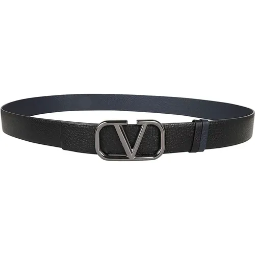 Reversible VLogo Signature Belt , male, Sizes: 100 CM - Valentino Garavani - Modalova