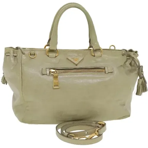 Pre-owned Leather Prada Galleria Bag , female, Sizes: ONE SIZE - Prada Vintage - Modalova