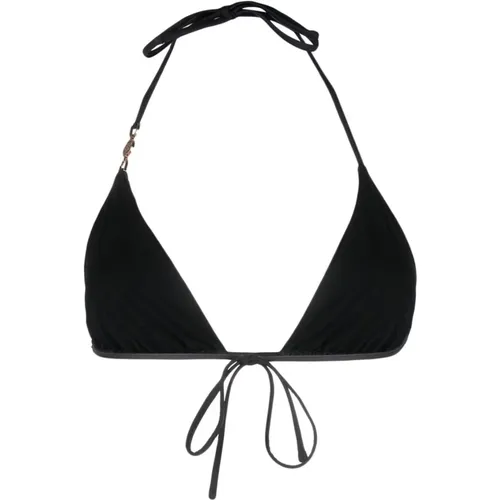 Medusa Triangle Bikini Top , female, Sizes: L, XL - Versace - Modalova