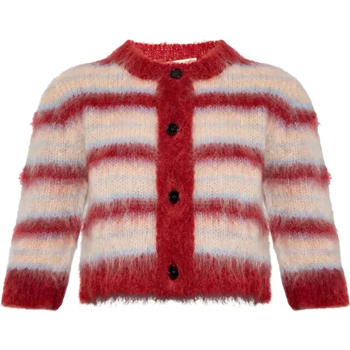 Striped Cardigan , female, Sizes: S - Marni - Modalova