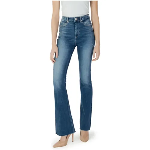 High Rise Bootcut Jeans Damen Blau , Damen, Größe: W25 L33 - Guess - Modalova