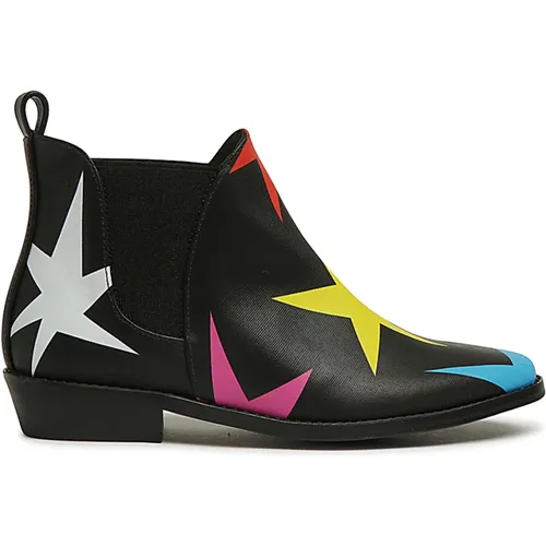 Schwarze Kinderstiefel mit Sternenmuster - Stella Mccartney - Modalova