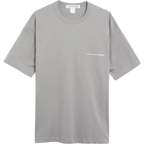 Logo Tee Shirt Strick Oversize Fit , Herren, Größe: S - Comme des Garçons - Modalova