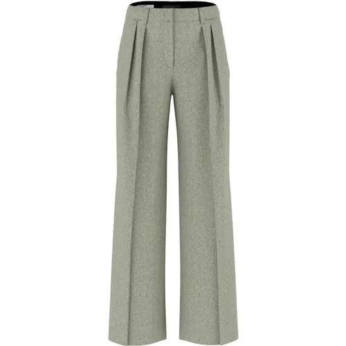 Herringbone Dress Pants , female, Sizes: L, XL, M - Marc Cain - Modalova