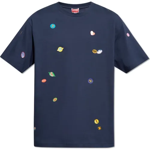 Bedrucktes T-Shirt , Herren, Größe: L - Kenzo - Modalova