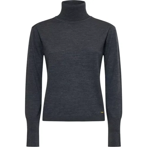 Anthrazit Pullover Kollektion , Damen, Größe: L - KAOS - Modalova