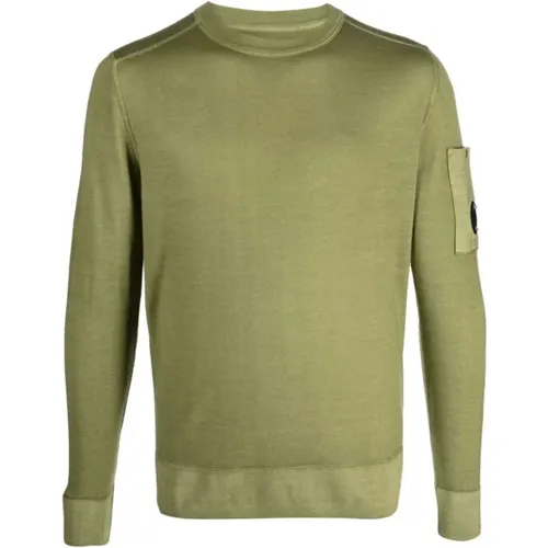 Merino Wool Crew Neck Sweaters , male, Sizes: 2XL, L - C.P. Company - Modalova