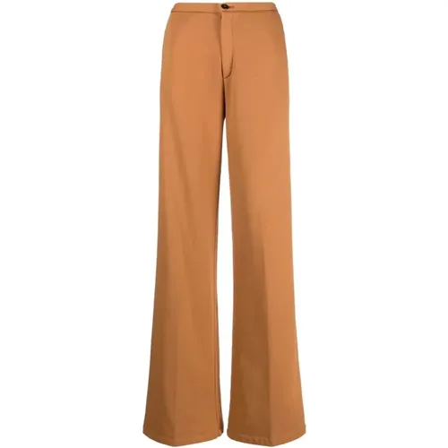 Diagonal fleece wide pants , female, Sizes: S, XL, 2XS - Forte Forte - Modalova