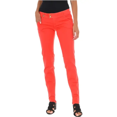 Rote Damen Slim-fit Jeans , Damen, Größe: W29 - MET - Modalova
