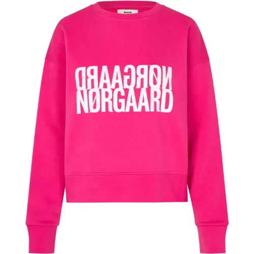 Sweatshirt , Damen, Größe: L - Mads Nørgaard - Modalova