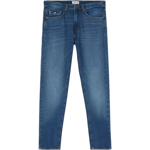 Blaue Slim Denim Jeans , Herren, Größe: W33 - GAS - Modalova