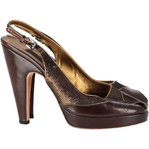 Pre-owned Leder Heels , Damen, Größe: 40 EU - Prada Vintage - Modalova