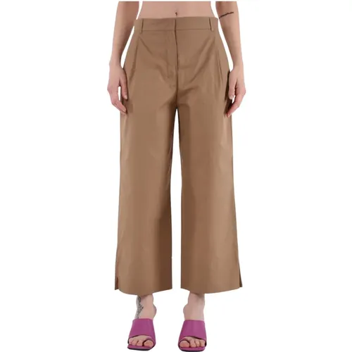 Cropped Gatti Cotton Pants , female, Sizes: 2XS - Max Mara - Modalova