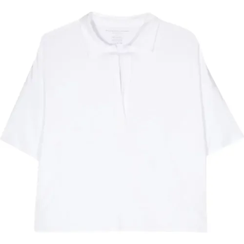 Short Sleeve Polo Shirt , female, Sizes: M, S, L, XL, XS - majestic filatures - Modalova