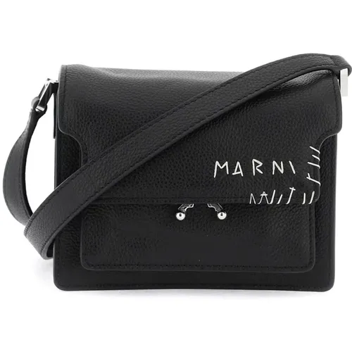 Soft Trunk Mini Shoulder Bag , female, Sizes: ONE SIZE - Marni - Modalova