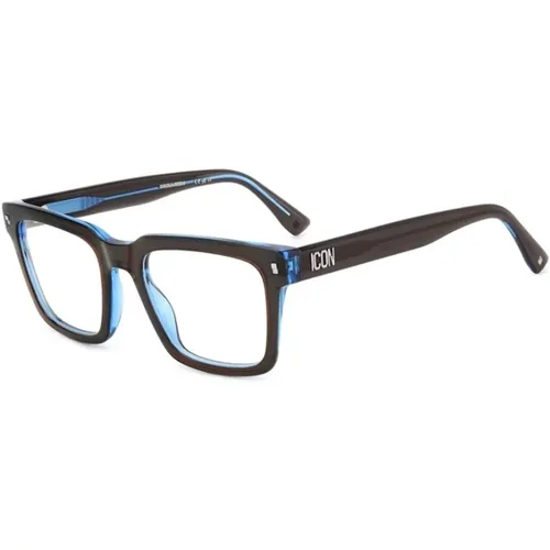 Braun Blaue Brille Stilvolles Modell , unisex, Größe: 52 MM - Dsquared2 - Modalova