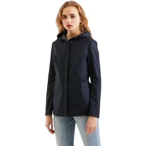 Blaue Polyesterjacken & Mantel mit Reißverschluss , Damen, Größe: 2XL - RefrigiWear - Modalova