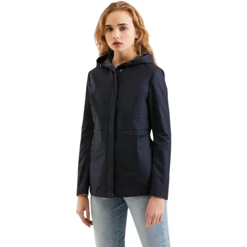 Blaue Polyesterjacken & Mantel mit Reißverschluss , Damen, Größe: L - RefrigiWear - Modalova