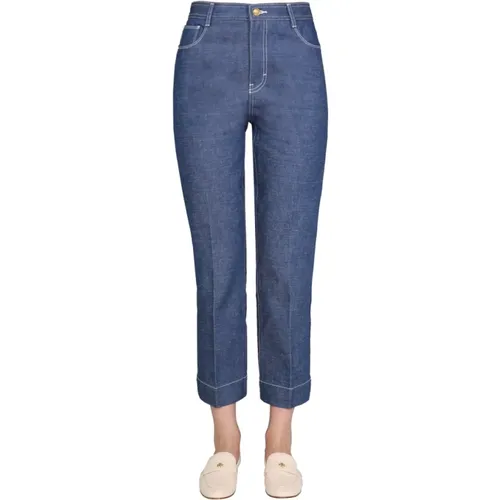 Cropped-Jeans , Damen, Größe: W28 - TORY BURCH - Modalova