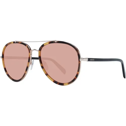 Braune Damen Piloten-Sonnenbrille - EMILIO PUCCI - Modalova