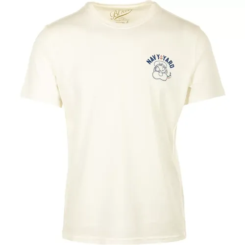 Weißes T-Shirt für Männer , Herren, Größe: XL - Bl'ker - Modalova