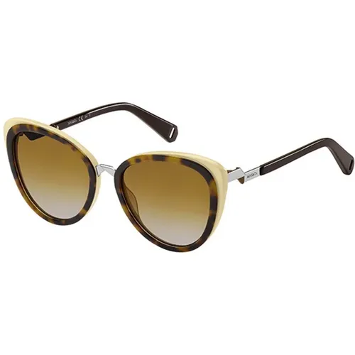 Havana Light Yellow Sunglasses , female, Sizes: ONE SIZE - Max & Co - Modalova