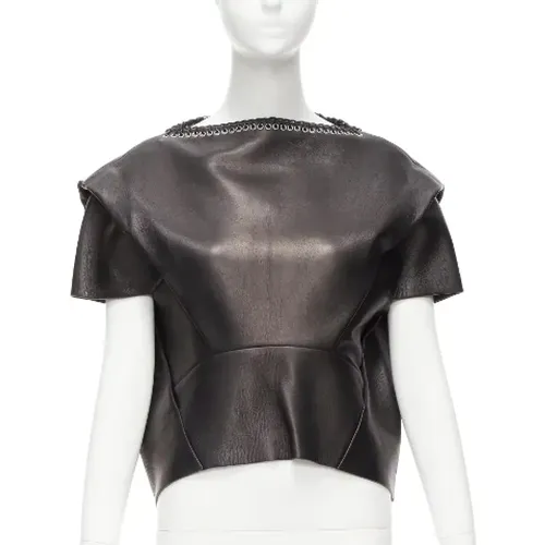 Pre-owned Leather tops , female, Sizes: S - Balenciaga Vintage - Modalova