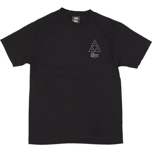 Gundam Triple Triangle Schwarzes T-Shirt - HUF - Modalova