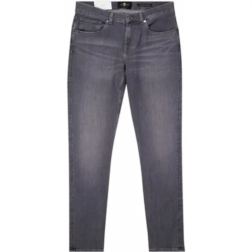 Slim-Fit Stylische Jeans , Herren, Größe: W29 - 7 For All Mankind - Modalova