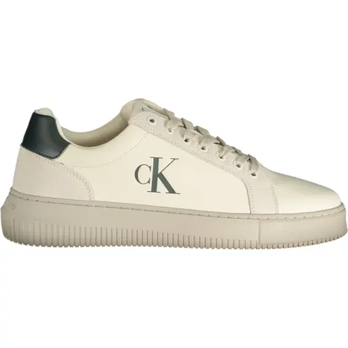 Sporty Sneakers with Print and Logo , male, Sizes: 10 UK, 6 UK, 7 UK, 8 UK, 9 UK, 11 UK - Calvin Klein - Modalova