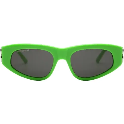 Neon D-Frame Sunglasses , female, Sizes: ONE SIZE - Balenciaga - Modalova