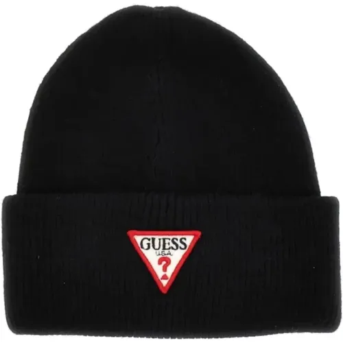 Bestickte Logo-Mütze - Schwarz , unisex, Größe: M - Guess - Modalova