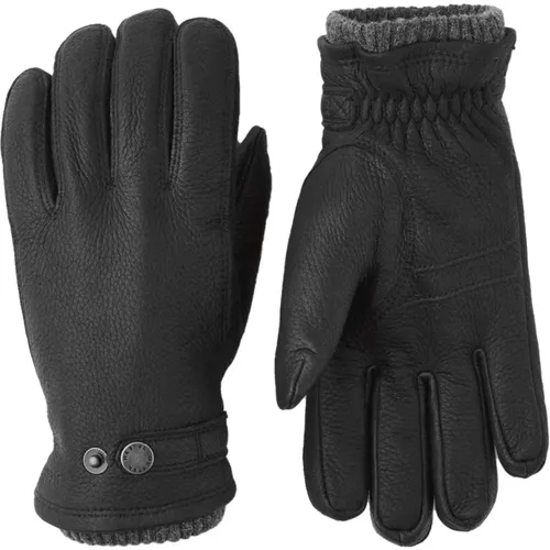 Warme Handschuhe aus Hirschleder mit Primaloft, Schwarz - Hestra - Modalova