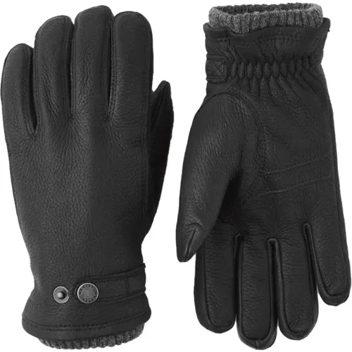 Warme Handschuhe aus Hirschleder mit Primaloft, Schwarz , Herren, Größe: 10 IN - Hestra - Modalova