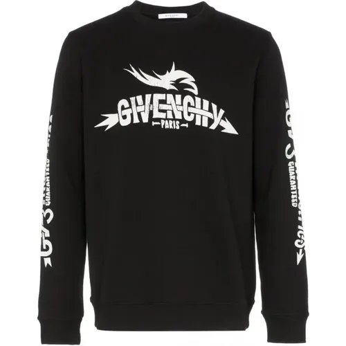 Schwarzer Logo Sweatshirt Rundhals Langarm - Givenchy - Modalova