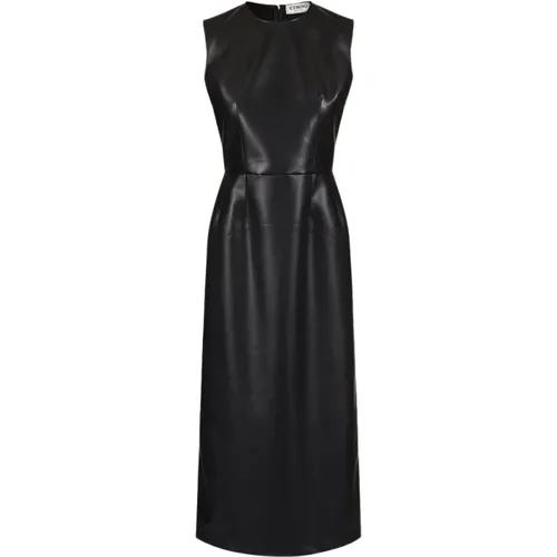 Eco-Leder Sheath Kleid , Damen, Größe: M - Iceberg - Modalova