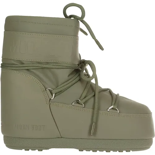 Grüner Khaki Damen Gummistiefel , Damen, Größe: 45 EU - moon boot - Modalova