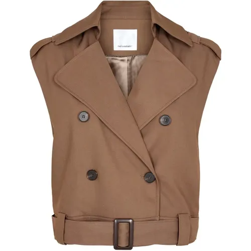 Stylish Tara Crop Waistcoat Blazer , female, Sizes: S - Co'Couture - Modalova