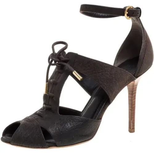 Pre-owned Leather sandals , female, Sizes: 5 1/2 UK - Louis Vuitton Vintage - Modalova