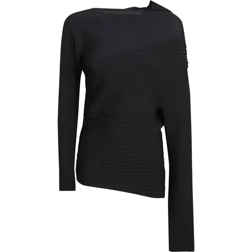 Asymmetric Topwear Elegant Pleats , female, Sizes: S, 2XS, XS, M - Philosophy di Lorenzo Serafini - Modalova