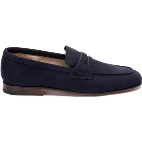 Navy Loafers for Men , male, Sizes: 8 UK, 9 UK, 7 1/2 UK, 8 1/2 UK, 7 UK - Church's - Modalova