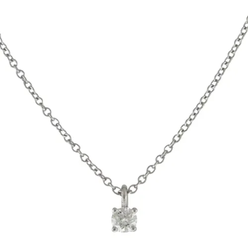 Pre-owned Platinum necklaces , female, Sizes: ONE SIZE - Tiffany & Co. Pre-owned - Modalova