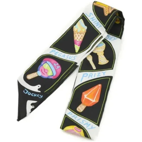 Pre-owned Silk scarves , female, Sizes: ONE SIZE - Hermès Vintage - Modalova