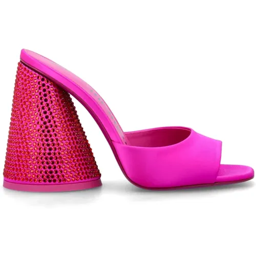 Luz Satin Mule, Elevate Your Shoe Collection , female, Sizes: 7 UK, 3 UK, 4 UK - The Attico - Modalova