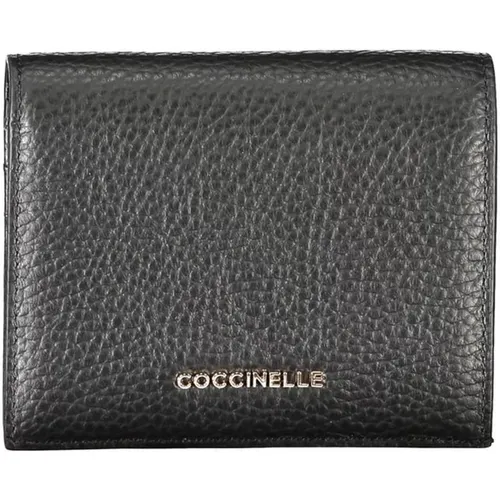 Leather Wallet with Multiple Compartments , female, Sizes: ONE SIZE - Coccinelle - Modalova