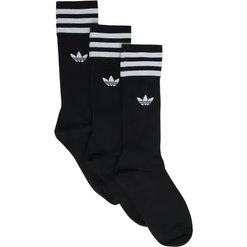 Sports Socks with Trefoil Design , unisex, Sizes: M, L - Adidas - Modalova
