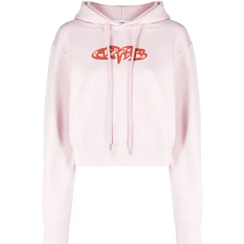 Lila Schnee Valia Baby Hoodie , Damen, Größe: S - AMBUSH - Modalova