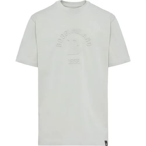 B Baumwollmischung T-Shirt , Herren, Größe: S - Boggi Milano - Modalova